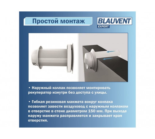 Рекуператор Blauvent EXPERT 160 Air Control