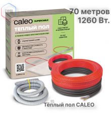 Нагревательная секция для теплого пола CALEO SUPERCABLE 18W 70м