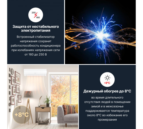 Тепловой насос типа «воздух-воздух» Kentatsu серии OTARI KSGOT70HZRN1/KSROT70HZRN1