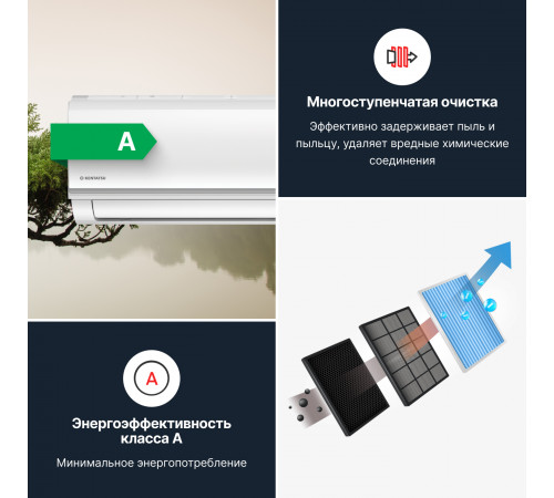 Настенная сплит-система Kentatsu YUKI KSGYK35HZRN1/KSRYK35HZRN1