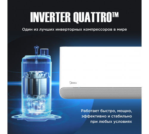 Настенная сплит-система Midea серии Breezeless E MSFE-09N8D6-I/MSFE-09N8D6-O