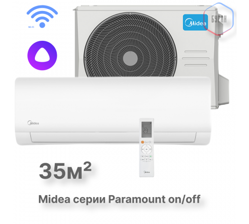 Настенная сплит-система Midea серии Paramount MSAG1-12HRN1-I/MSAG1-12HRN1-O