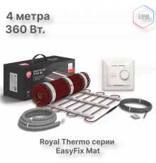 Комплект теплого пола Royal Thermo EasyFix Mat RTEM 2-180-2 с терморегулятором Basic