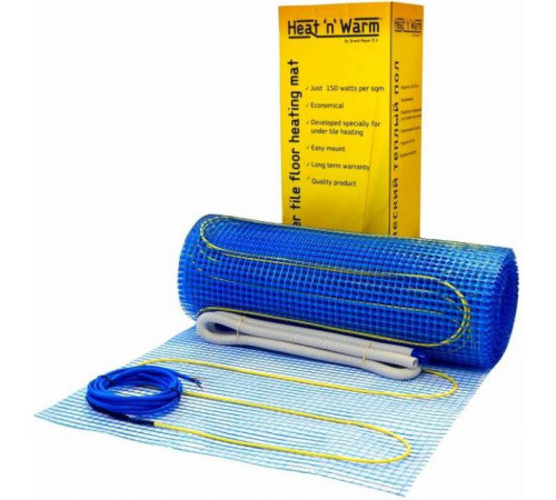 Теплый пол нагревательный мат Heat'n'Warm EcoNG150-010 (1,0 кв. м)
