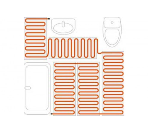 Теплый пол нагревательный мат MATRIX 0,5 кв.м