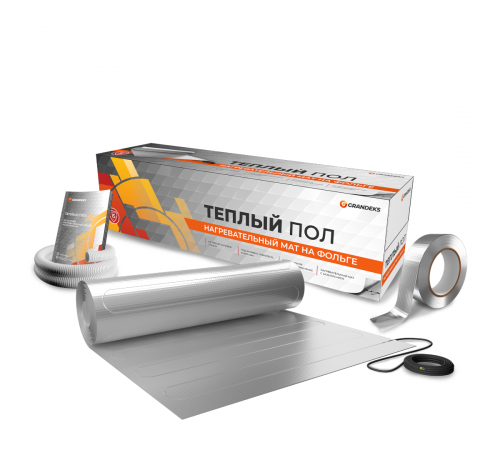 Ультратонкий фольгированный тёплый пол Grandex MF 1500 Вт. 10,0 кв.м.