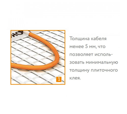 Нагревательный мат Теплолюкс TROPIX МНН 80 Вт/0,5 кв.м