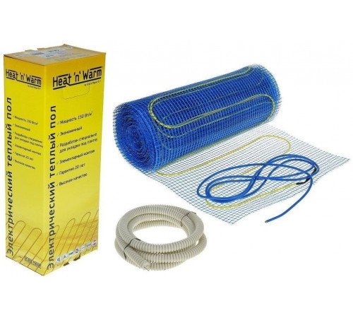 Теплый пол нагревательный мат Heat'n'Warm EcoNG150-025 (2,5 кв. м)