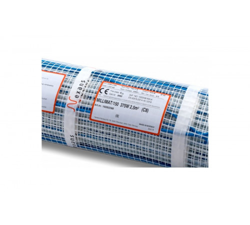 Нагревательный мат NEXANS Millimat/150 375W (2.5 м²) в плиточный клей