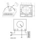 Терморегулятор комнатный накладной Cewal RQ-10