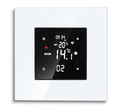 Терморегулятор WarmLife Elec Glass Wi-Fi белый