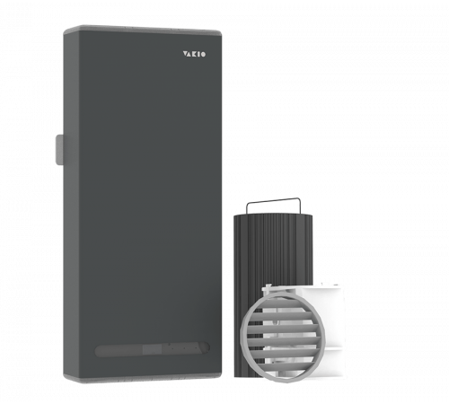 Компактная приточно вытяжная вентиляция VAKIO BASE SMART Серый космос (Space grey)