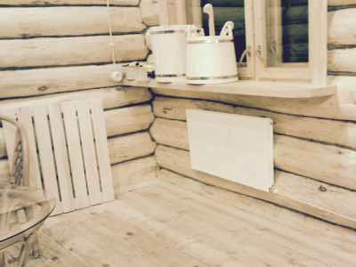 Настенный инфракрасный обогреватель - отопление бани