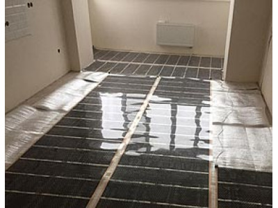 Инфракрасный пленочный пол в комнате и на лоджии