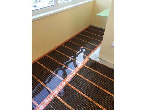 Установка теплого пола на балкон. Томск