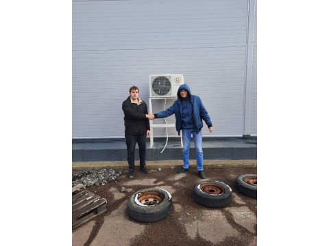 Монтаж канального кондиционера Royal clima в г. Новосибирске.