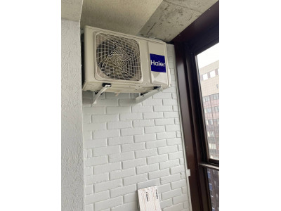 Довеска блоков на готовый ремонт в квартире у Марины на Гурьевской 177/1. Кондиционер Haier 12