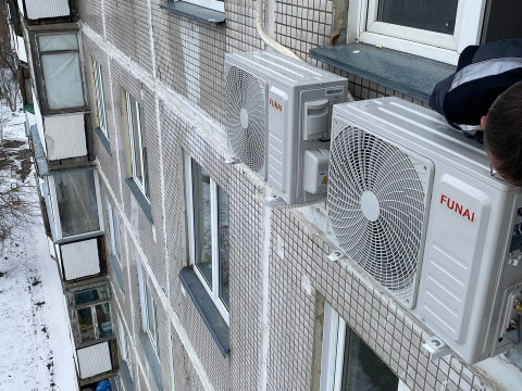 Установка сплит-систем Funai в квартире на Ипподромской: комфортный микроклимат от компании "Буран"