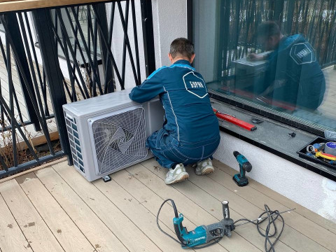 Покраска внешних блоков кондиционеров в цвет фасада – Компания "Буран" Ростове-на-Дону