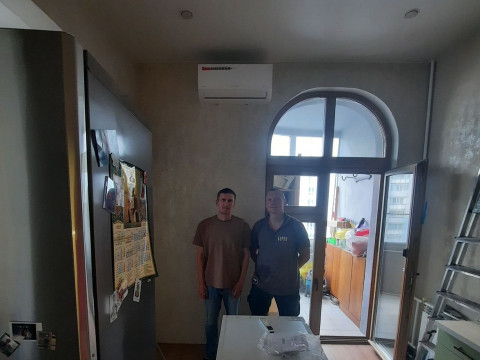 Установка кондиционера Energolux SAS12R1-AI / SAU12R1-AI для Дмитрия из СПКстрой — качественный монтаж от “Буран”