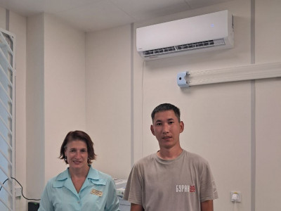 Срочная установка кондиционера DAICHI Everest в лаборатории инфекционной больницы г. Новосибирска