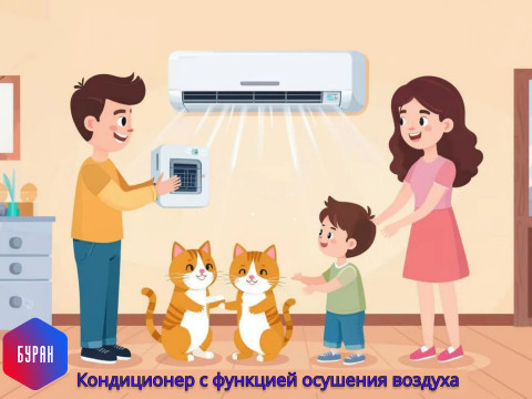 Создаем идеальный климат с "Буран": Почему функция осушения в кондиционере важна для вашего дома