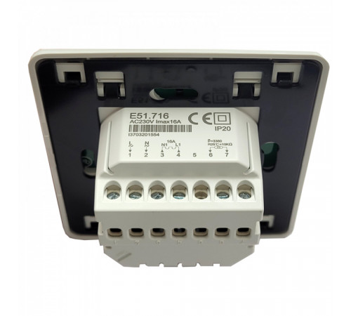 Терморегулятор E 51.716 (3.5 кВт) белый