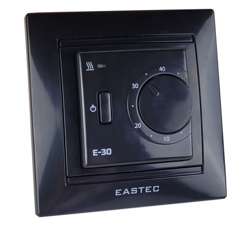 Терморегулятор EASTEC E-30 черный механический (Встраиваемый 3,5 кВт)