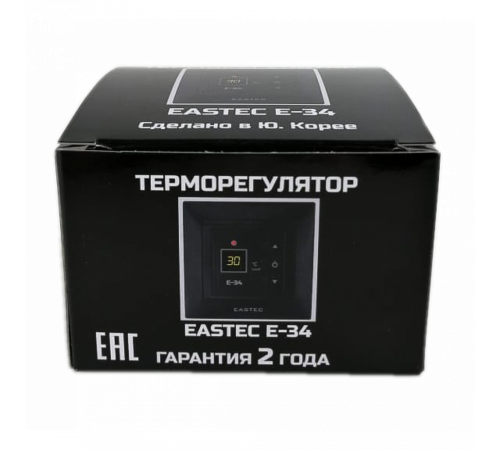 Терморегулятор EASTEC E-34 черный (Встраиваемый 3,5 кВт)