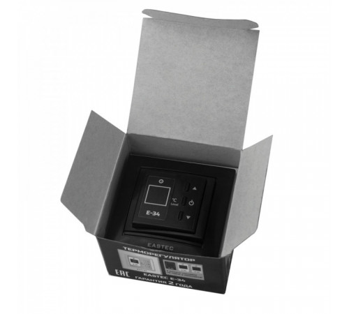 Терморегулятор EASTEC E-34 черный (Встраиваемый 3,5 кВт)