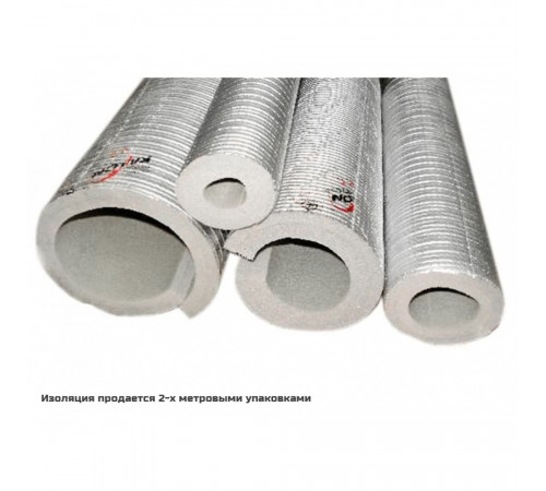 Изоляция для труб фольгированная, стенка 20мм, диаметр 28мм, 2м, Корея (25А-20Т)