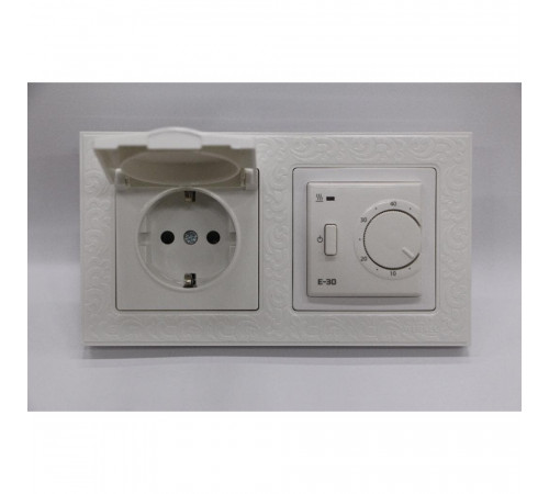 Терморегулятор EASTEC E-30 белый механический (Встраиваемый 3,5 кВт)