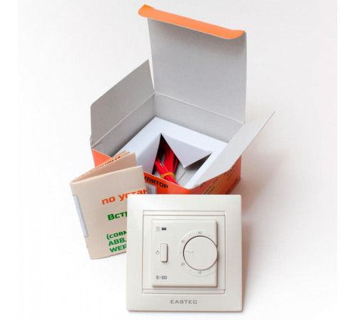 Терморегулятор EASTEC E-30 кремовый механический (Встраиваемый 3,5 кВт)