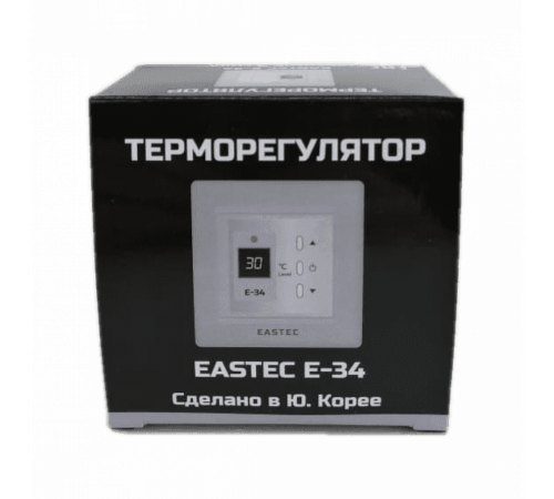 Терморегулятор EASTEC E-34 серебро (Встраиваемый 3,5 кВт)