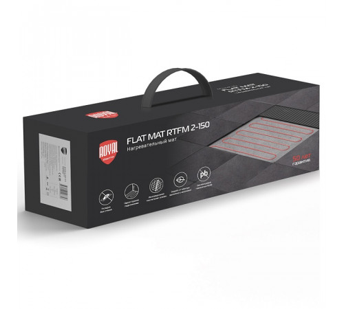 Мат нагревательный Royal Thermo Flat Mat RTFM 2-150-2 с терморегулятором RTO-16