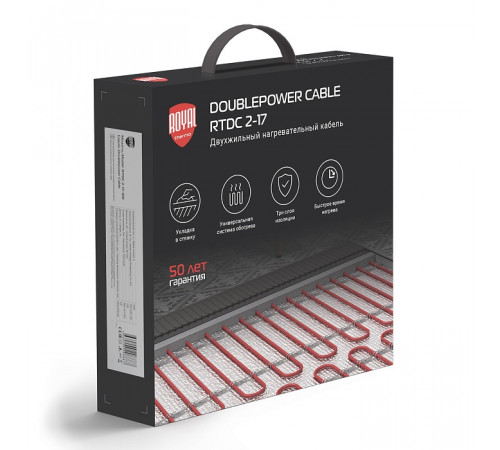Кабель нагревательный Royal Thermo Doublepower Cable RTDC 2-17-2500 (комплект)